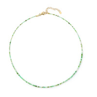 Collier en argent et Chrysoprase