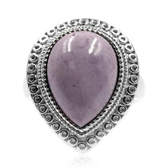 Bague en argent et Fluorite opalisée