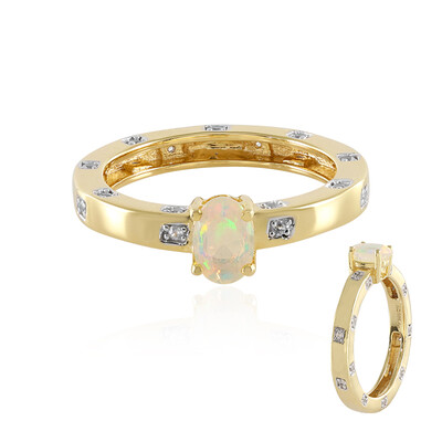 Bague en argent et Opale Welo