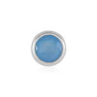 Pendentif en argent et Calcédoine bleue