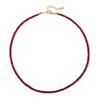 Collier en argent et Rubis de Madagascar