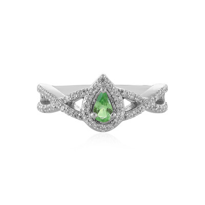 Bague en argent et Grenat Tsavorite