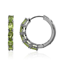Boucles d'oreilles en argent et Péridot
