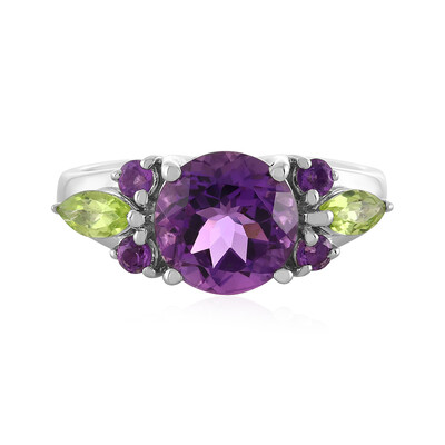 Bague en argent et Améthyste d'Uruguay