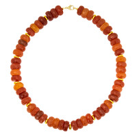 Collier en argent et Cornaline (CUSTODANA)