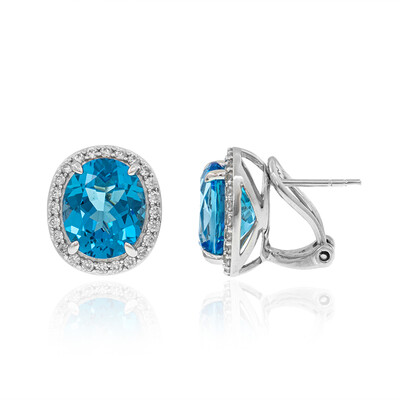Boucles d'oreilles en argent et Topaze de Marambaia