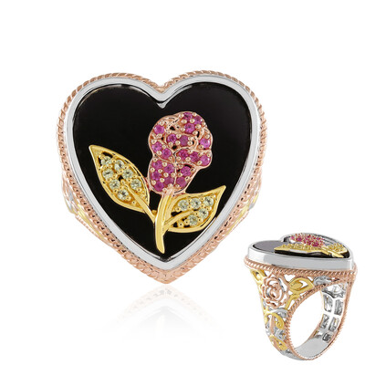 Bague en argent et Onyx noir (Gems en Vogue)