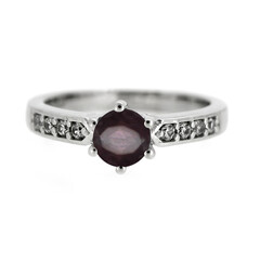 Bague en argent et Grenat Rhodolite