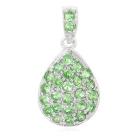 Pendentif en argent et Grenat Tsavorite