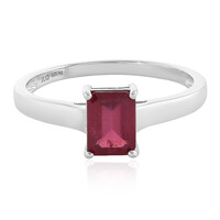 Bague en argent et Rubis de Madagascar