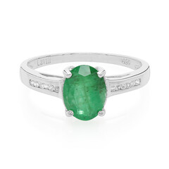 Bague en argent et Emeraude de Bahia