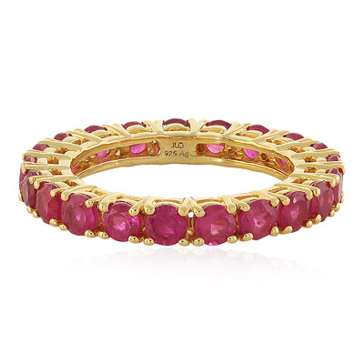 Bague en argent et Rubis de Madagascar