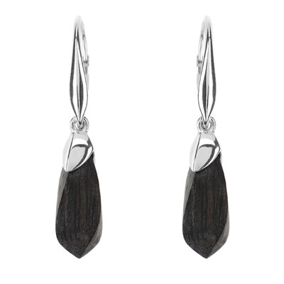 Boucles d'oreilles en argent et Chêne des marais (dagen)