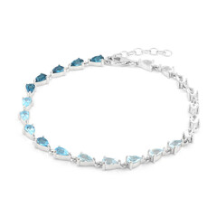 Bracelet en argent et Topaze blanche
