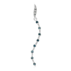 Pendentif en argent et Diamant fantaisie