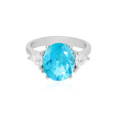 Bague en argent et Topaze Paraiba