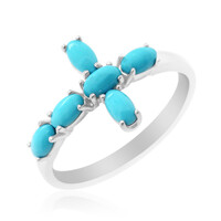 Bague en argent et Turquoise Sleeping Beauty (Anne Bever)