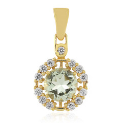 Pendentif en argent et Améthyste verte