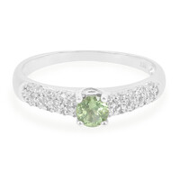 Bague en argent et Apatite de Russie