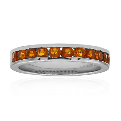 Bague en argent et Citrine Madère