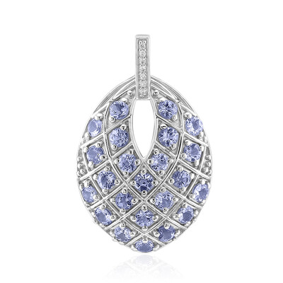 Pendentif en argent et Tanzanite non chauffée