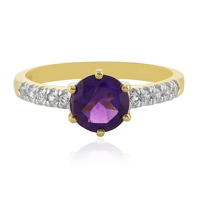 Bague en argent et Améthyste