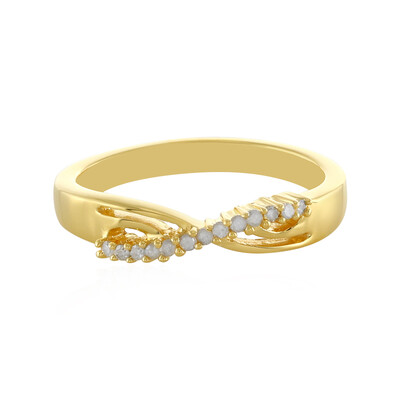 Bague en argent et Diamant I4 (J)