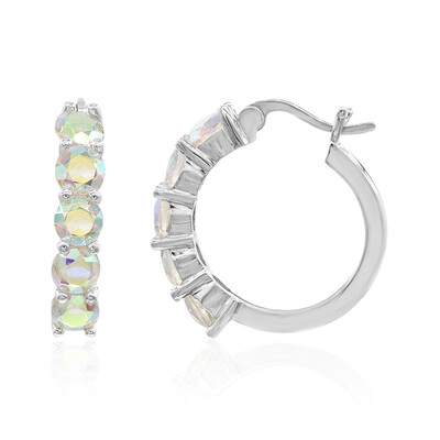 Boucles d'oreilles en argent et Quartz Rayon de Lune