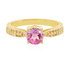Bague en argent et Topaze jubilaire
