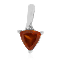 Pendentif en argent et Grenat Hessonite