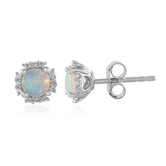 Boucles d'oreilles en argent et Opale Welo