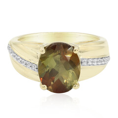Bague en or et Andalousite