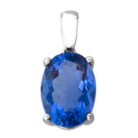 Pendentif en argent et Fluorite à couleur changeante
