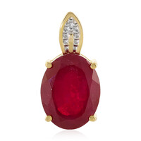 Pendentif en argent et Rubis de Madagascar