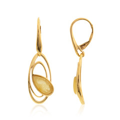 Boucles d'oreilles en argent et Ambre baltique