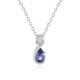 Collier en argent et Tanzanite