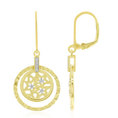 Boucles d'oreilles en argent et Diamant I1 (G)