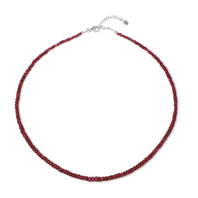 Collier en argent et Rubis de Madagascar