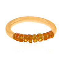 Bague en argent et Grenat mandarine