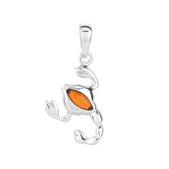 Pendentif en argent et Ambre baltique