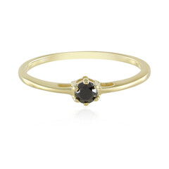 Bague en argent et Diamant noir