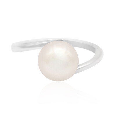 Bague en argent et Perle de culture d'eau douce