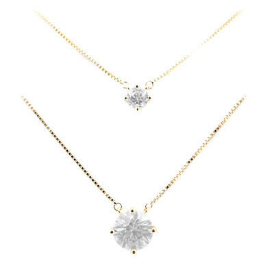 Collier en or et Zircon (de Melo)