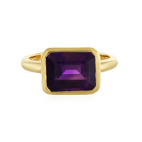 Bague en argent et Améthyste de Zambie