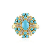 Bague en argent et Turquoise Sleeping Beauty (Faszination Türkis)