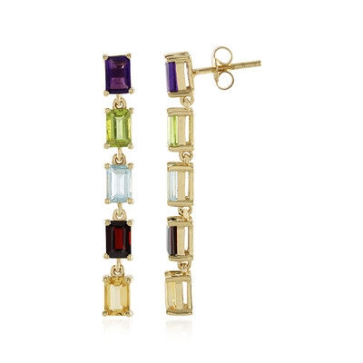 Boucles d'oreilles en argent et Améthyste de Zambie
