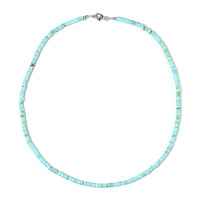 Collier en argent et Magnésite bleue