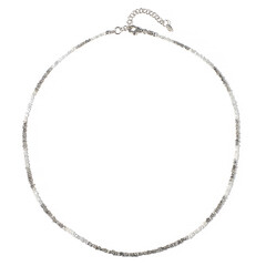 Collier en argent et Diamant couleur argent