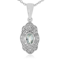 Collier en argent et Aigue-marine