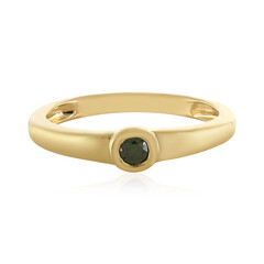 Bague en argent et Diamant vert I3